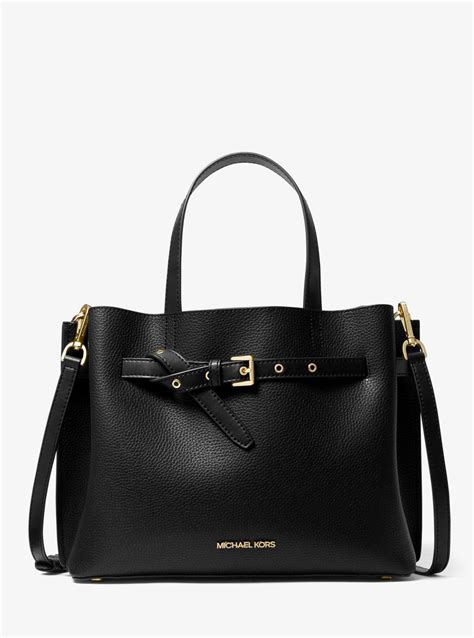 michael michael kors mercer gallery large pebbled leather satchel|michael kors large satchel bag.